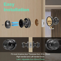 Keyless Digital WIFI Fingerprint Metal Key Electric Smart Door Swing Lock Smart Entrance Door Lock Home Security
