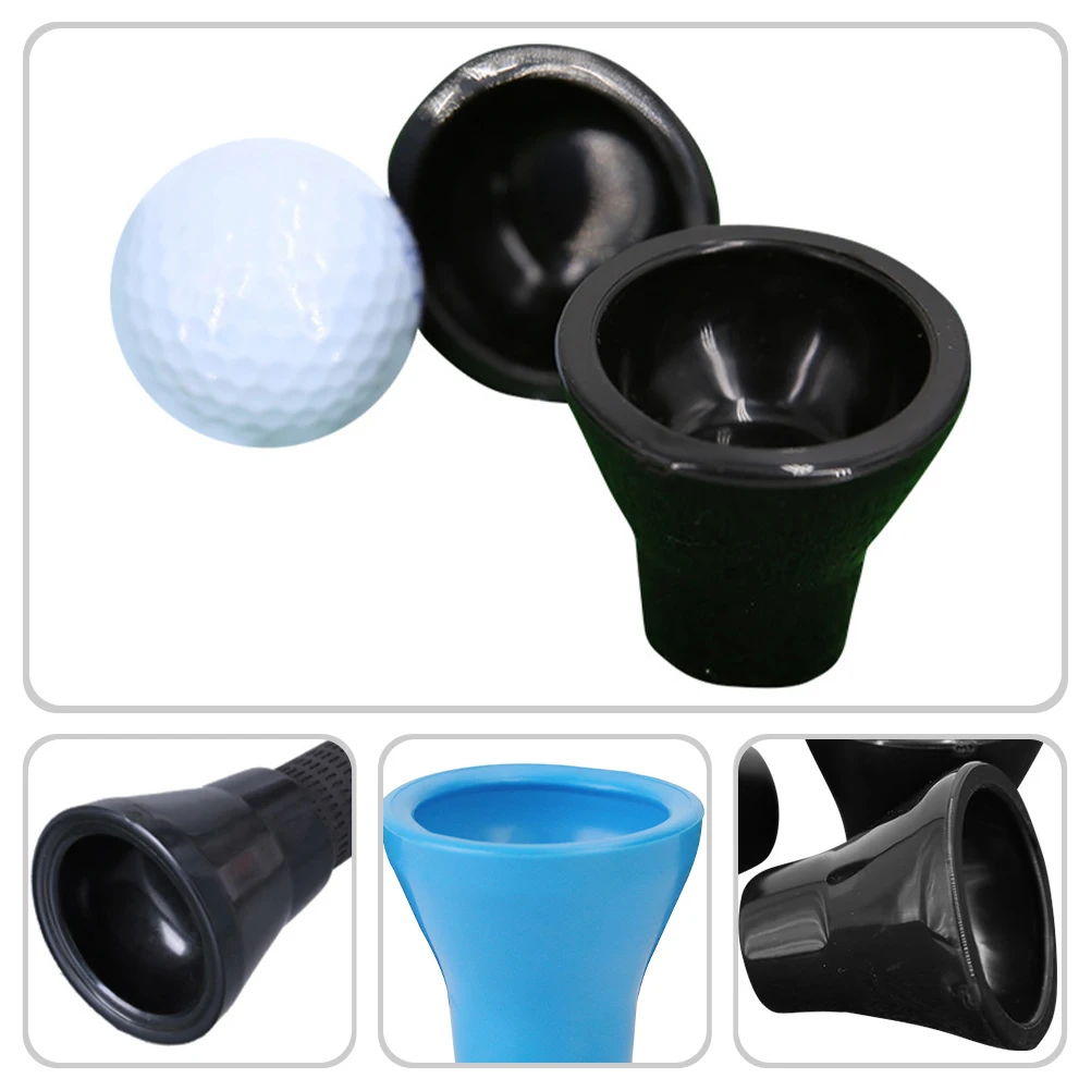 

6pcs Golf Ball Picker Collector Rubber Cleaning Replaceable Grabber Miniature Black Blue Training Accessories