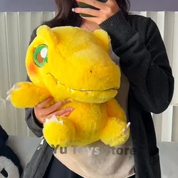 Original Digimon Adventure Plush Doll Agumon Nyaromon Anime Reversible Character Plush Pillow Stuffed Toy Kawaii Soft Kids Gift