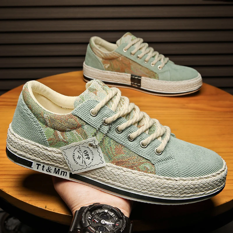 

2025Summer New Breathable Comfortable Lightweight High-Quality Trendy Casual Men's Shoes Beige Green39-44