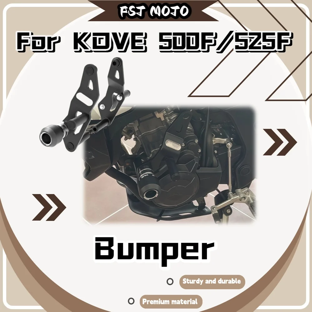 For KOVE 500F 525F All-Round Body Safety Bumper, Reinforced Thick Bracket Anti-Deformation Crash Bar Moto Upgrade Accessories