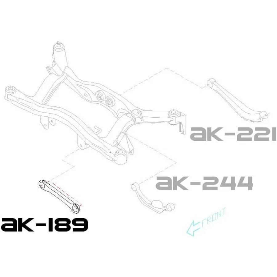 調整可能なトウリアフォワードラテラルアーム（球面ベアリング付き）2個セット、車両のアライメントと安定性を向上、理想的な選択肢