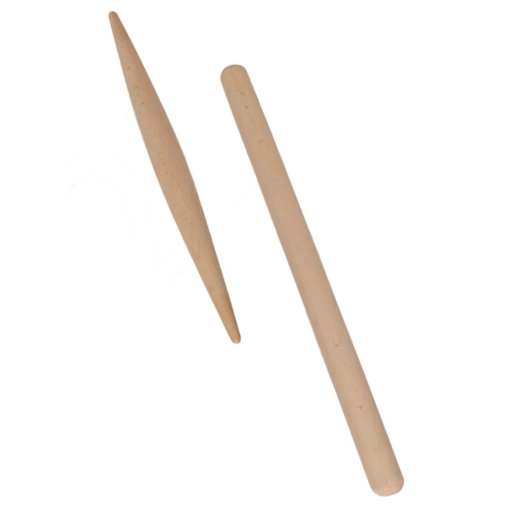

2Pcs High Quality Beech Wood Rolling Pin Smooth Polished Surface Baking Tool for Dough Cookie Bread Pizza Baking Supplies