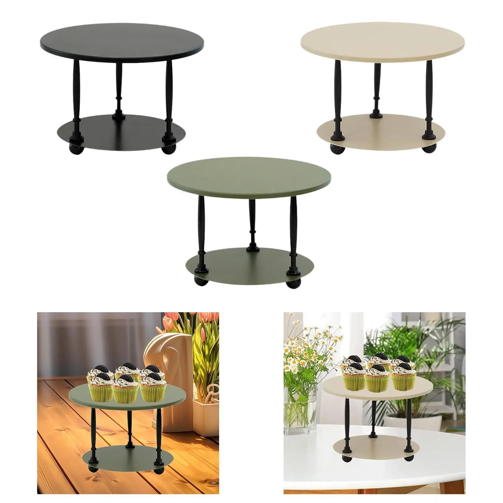 

Cake Stand 2 Tier Candy Fruit Display Holder Cupcake Tower for Parties Decor Parties Birthdays Baby Showers Service Decoration