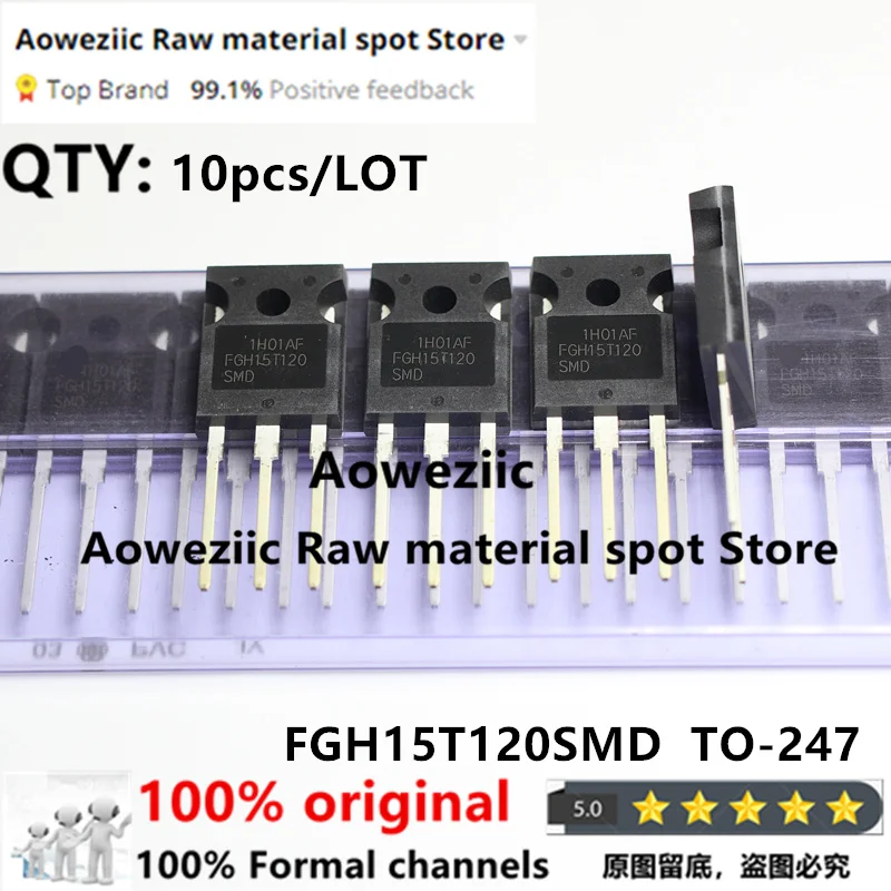 

Aoweziic 100% New Imported Original FGH15T120SMD FGH15T120 TO-247 IGBT High Power Triode 1200V 15A