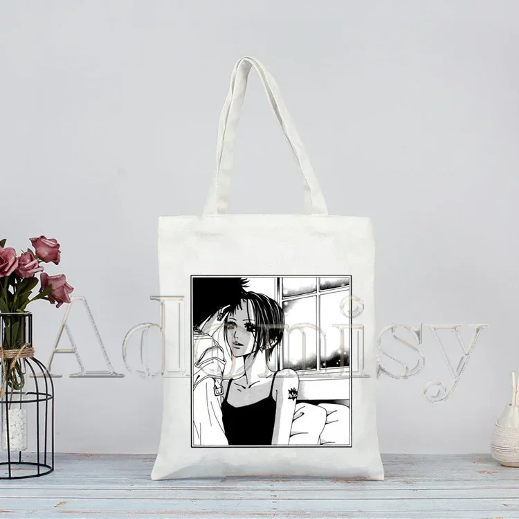 NANA Osaki Manga Anime Japanese The Black Stones Shopping Bag Tote Handbag Shopper Recycle Bag Reusable Tote Custom