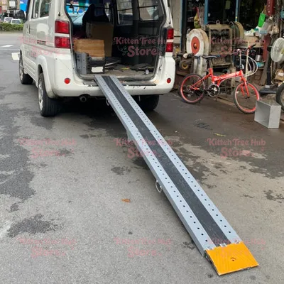 Electric Bike Motorcycle Ramp - Folding High Load-Bearing Staircase Step Board