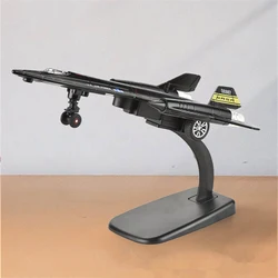 Alloy SR-71 Blackbird Strategic Bomber Fighter Reconnaissance Aircraft Airplane Metal Battle Plane Model Sound Light Kids Gifts