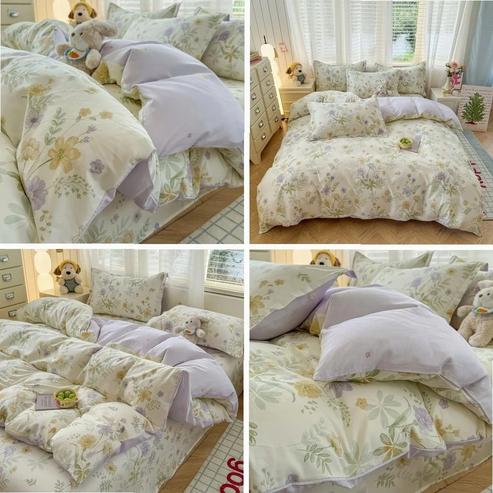 2026 New All-cotton Jet-printed Duvet Cover Skin-friendly and Breathable Quilt Cover 160x210, 220x240 Without Pillowcase