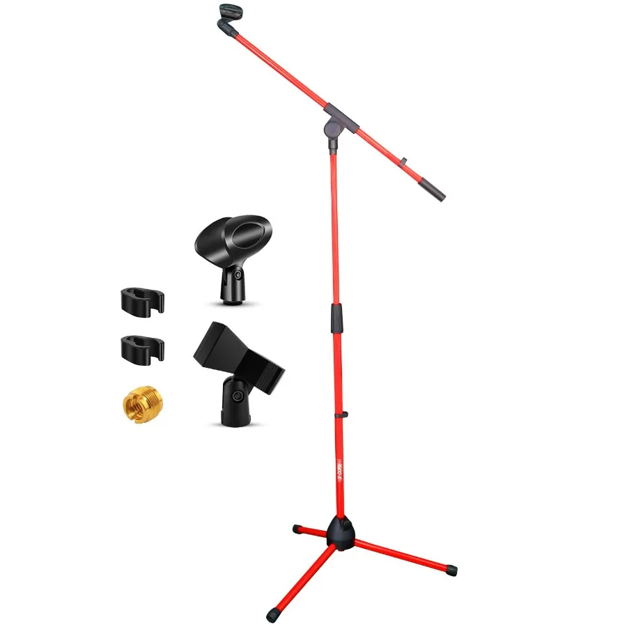 

5 Core Tripod Mic Stand Floor Adjustable 18 to 72 Inches Sturdy Boom Arm Holder Microphone Stands Pedestal Para Microfono for S