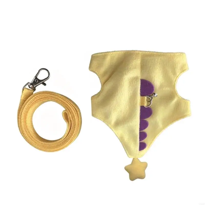 Small Animal Body Wrap Vest Harness with Guide Line for Guinea Pigs Guidance, Close Fit, and Routine Outdoor Use Daily G92C