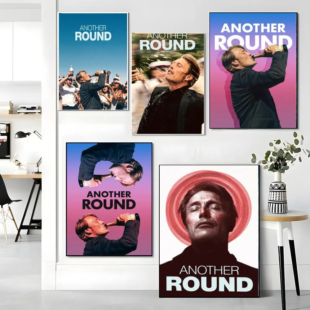 classic movie A-Another Round-D Painting Calligraphy Boho Botanical Decor for Living Room Elegant Home Style
