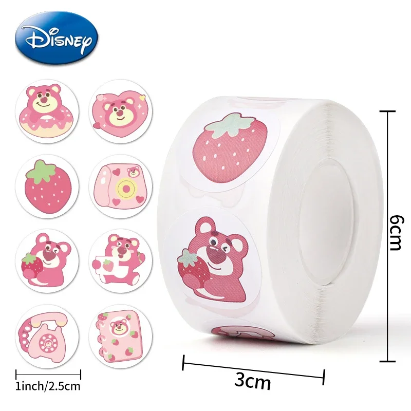 Disney Toy Story Lotso Adhesive Tape Kawaii Anime Figures Masking Tapes DIY Paper Stickers Student Stationery Kid Toy 500 Sheets