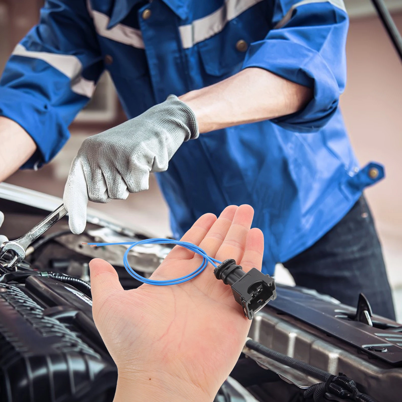 オイルポンププラグ配線ハーネスパーキングヒーター供給交換ワイヤー車の空気自動車互換性のあるピグテールクリップコネクタ