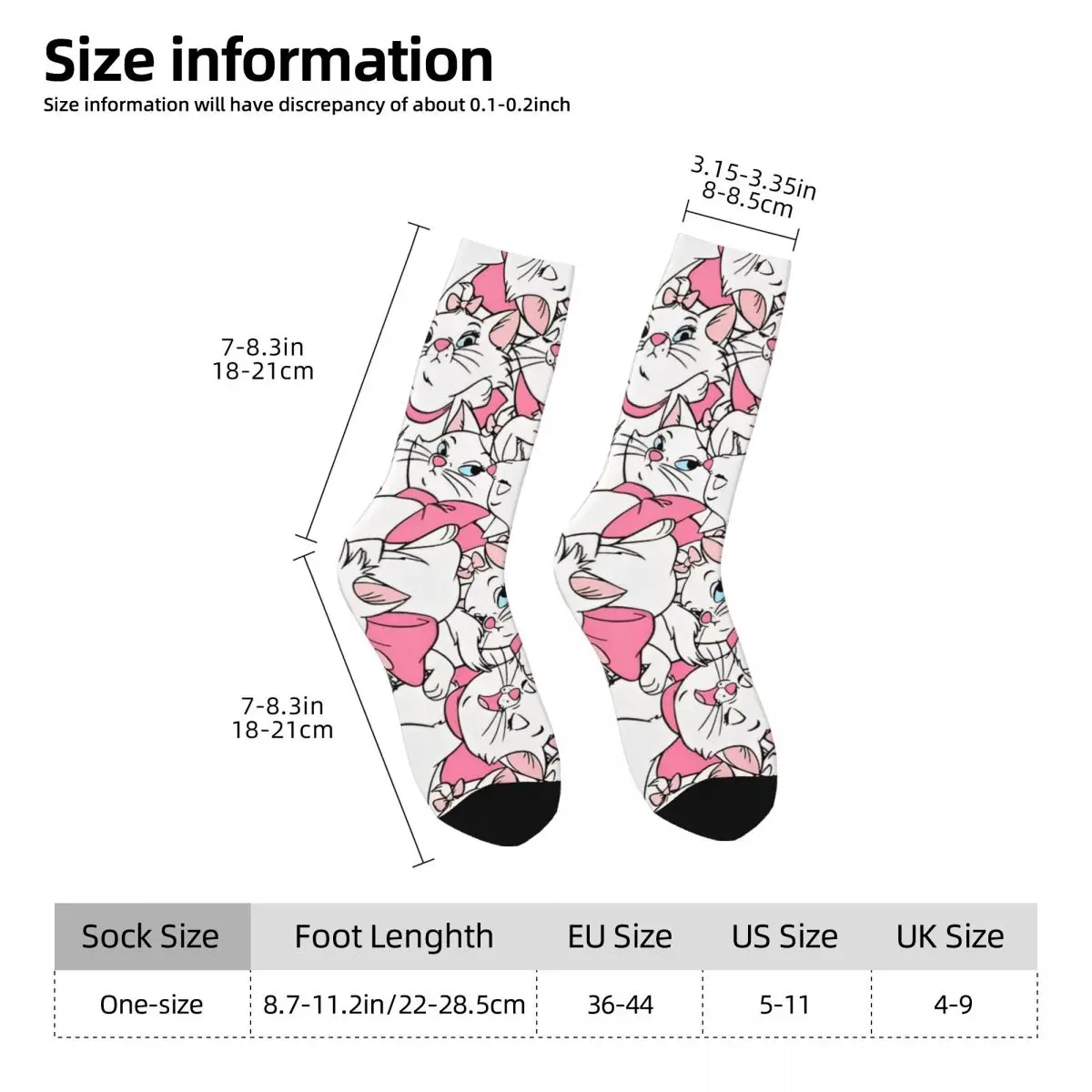 Medias Marie Cat, calcetines para hombre, calcetines casuales suaves y cálidos, calcetines de diseño antideslizantes para ciclismo de otoño, regalo