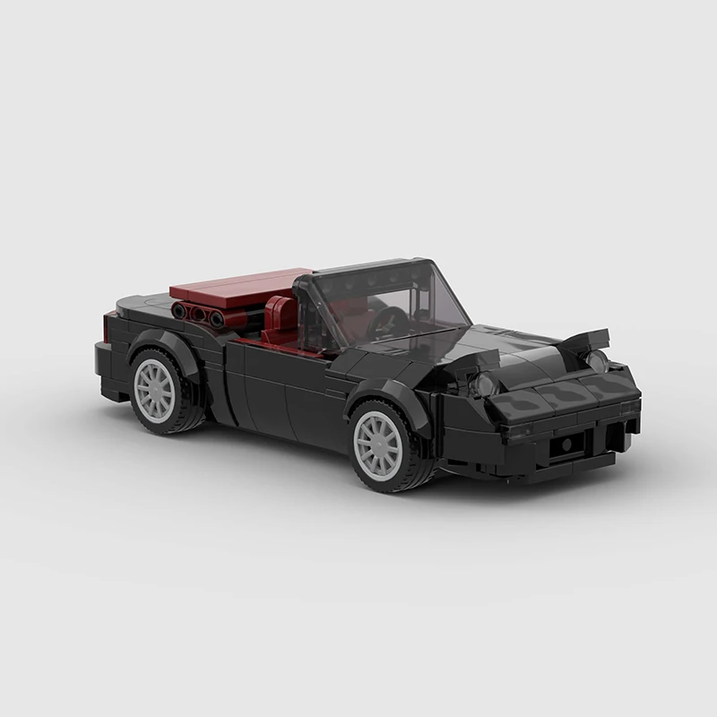 MOC كابريو سيارات مفتوحة مدينة الرياضة المتسابقين Runabout اللبنات الطوب سيارة خارقة ألعاب أطفال هدية كابريوليه