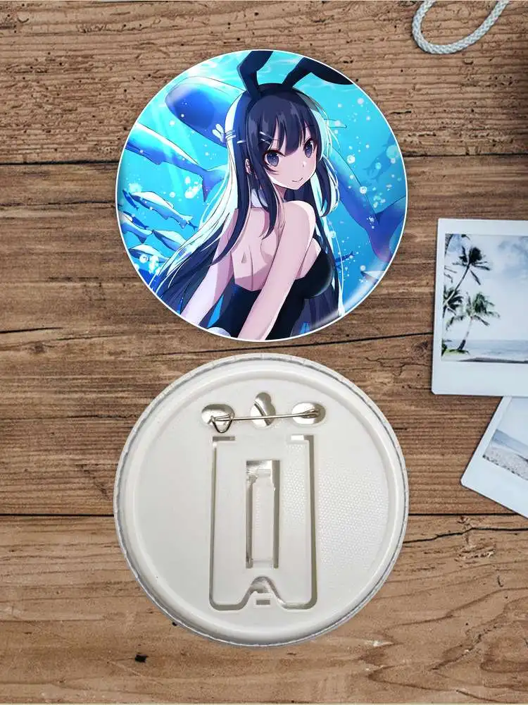 Sakurajima Mai Anime Rick Danemark ge Broche, Broche Ancre Périphérique, Cadeau d'Anniversaire, Chapeau, Décoration Personnalisée, Créatif, Métal, DIY