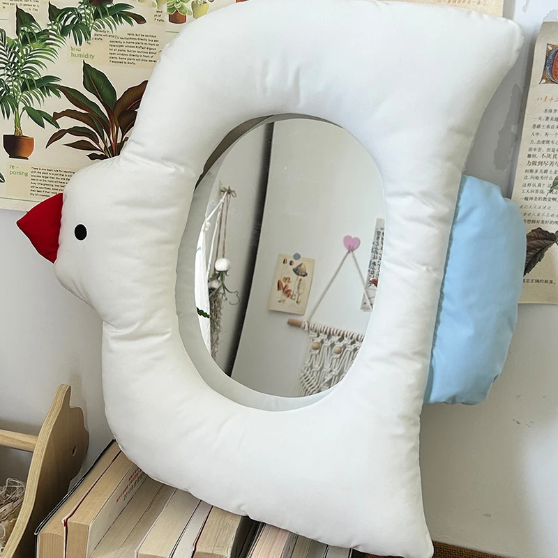 Cute Funky Mirror Irregular Asymmetrical Flexible Makeup Girls Aesthetic Mirror Modern Living Room Living Room Home Products
