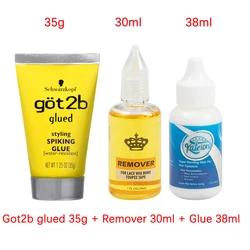 got 2b glue hold lace glue got2b glued spary got2b wig glue 38ml Lace front Wig glue Adhesives for closure wig remover 30ml