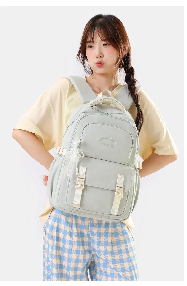 forgirls back toschool bags concise backpackforkidsschoolbagLightanddurable Highqualitylargecapacitygoodclassificationandstorage