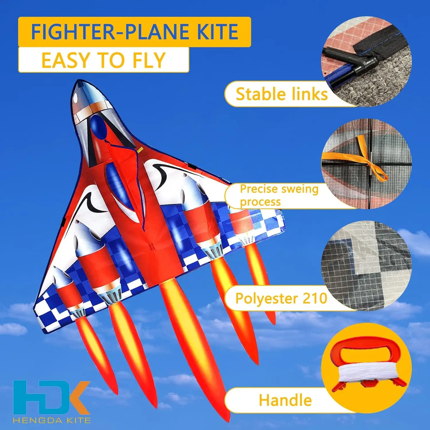 ใหม่สนุกกลางแจ้งกีฬาเครื่องบิน Kite เริ่มต้น Kites สําหรับผู้ใหญ่และเด็กมาพร้อมกับ String และ Handle