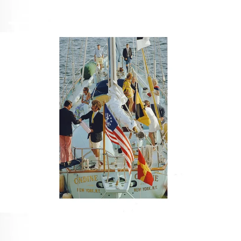 Slim Aarons - Swimmer And Sunbather, Print Art Canvas Poster, For Living Room Decor, Home Wall Picture