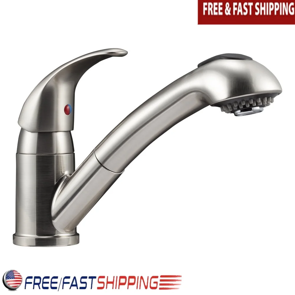 

Элегантный выдвижной кухонный смеситель для автофургона, сверхмощная металлическая конструкция, функция распыления, прочный керамический клапан, простая установка