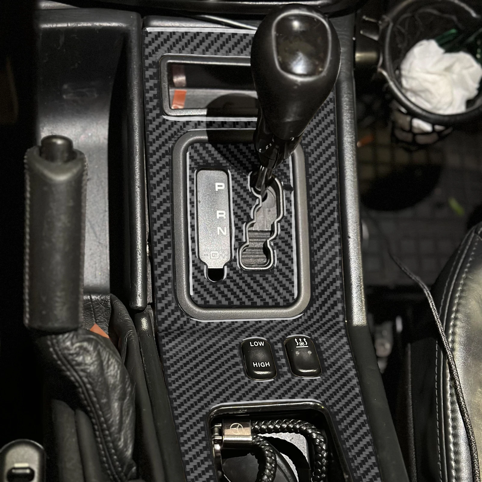 For Benz G-Class W463 G500 G55 2004-2012 Accessories Carbon Fiber Center Console Gear Shift Air Vnet Cover Car Interior Sticker