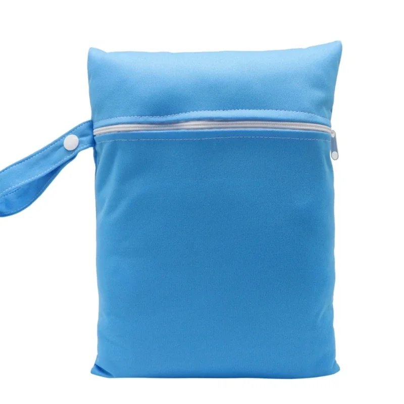 Borsa per pannolini per bambini con stampa cartoni animati Borsa impermeabile per pannolini asciutti e bagnati con cerniera e