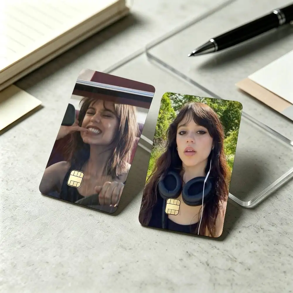 J-Jenna Ortega Actress Sticker Film Tape Skin for Credit Card Debit Card Waterproof Stickers
