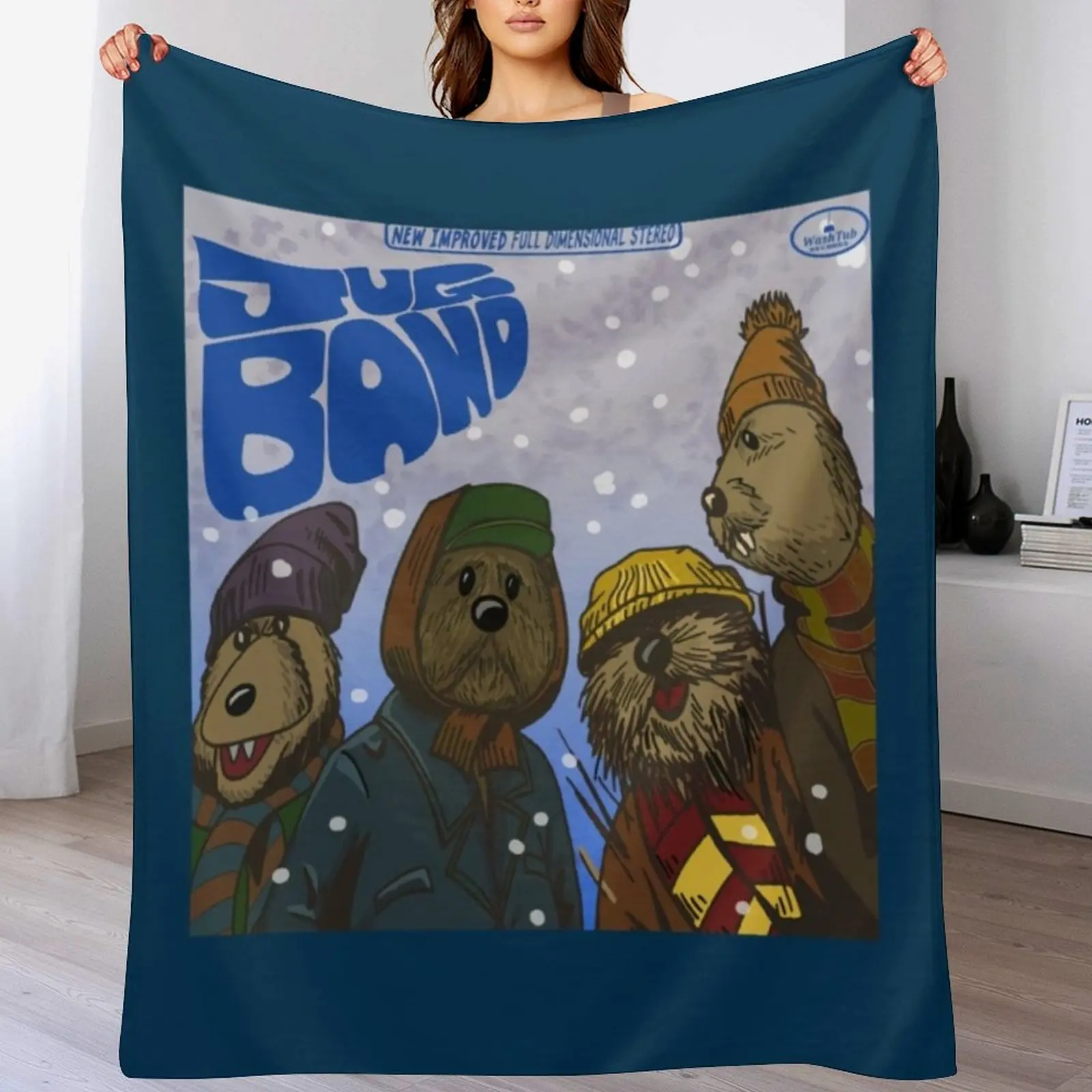 Emmet Otters Jug Band Christmas 1 Throw Blanket Cozy Home Blanket Gift for Christmas Holiday