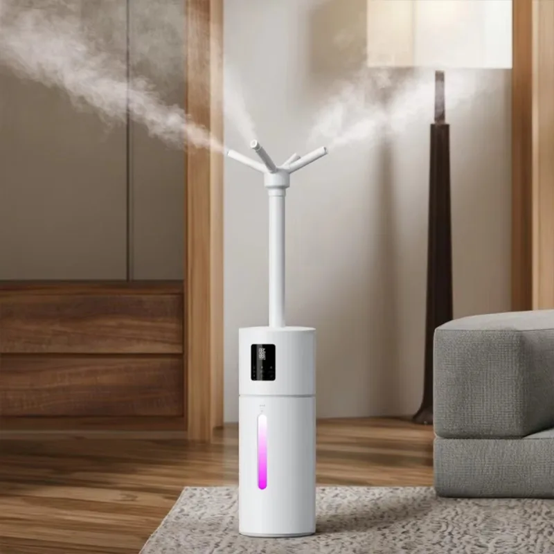 

16L Capacity Industrial Cold Mist Generator Sprayer Light Emitting Diode Electric Humidifier Large Ultrasonic Air Humidifier