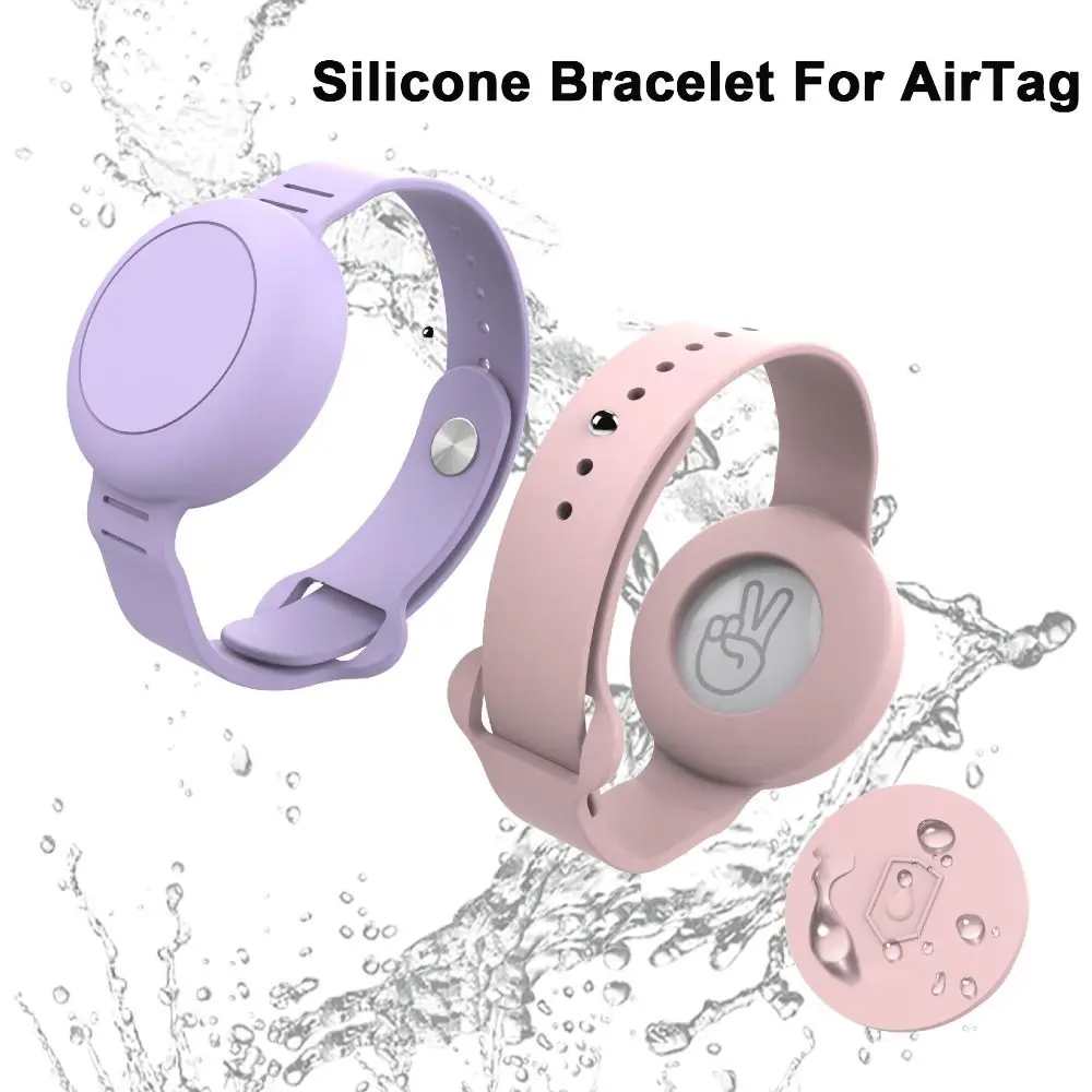 Watchband For Apple Airtag Holder New Waterproof Wristband Kids Silicone Case Bracelet Children For AirTags Case Accessories