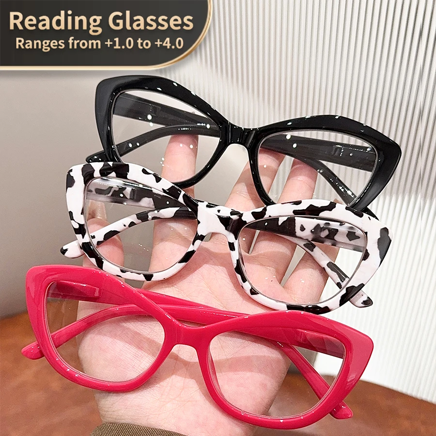 Laptop Accessories Women - Retro Cat Eye Reading Glasses for