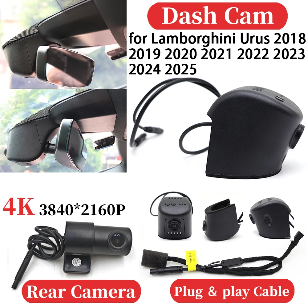 

ZJCGO for Lamborghini Urus 2018 2019 2020 2021 2022 2023 2024 2025 UHD Car 4K Video Recorder DVR Dash Cam Camera