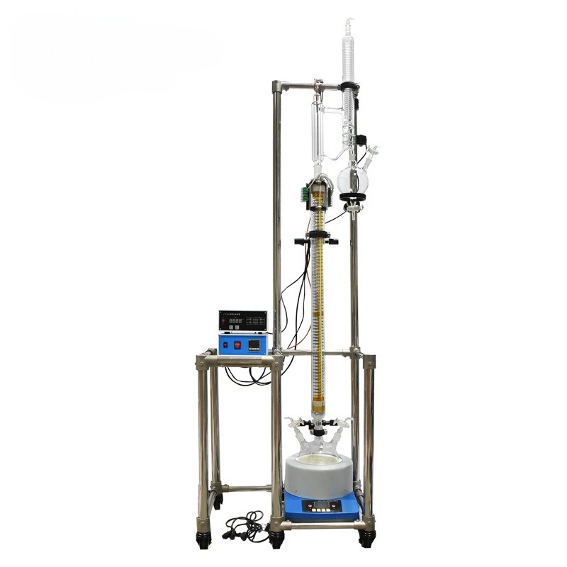 Laboratory Glass Distillation Column Distillation Tower Distillation Kettle  Equipment Stainless Steel Pharmaceutica