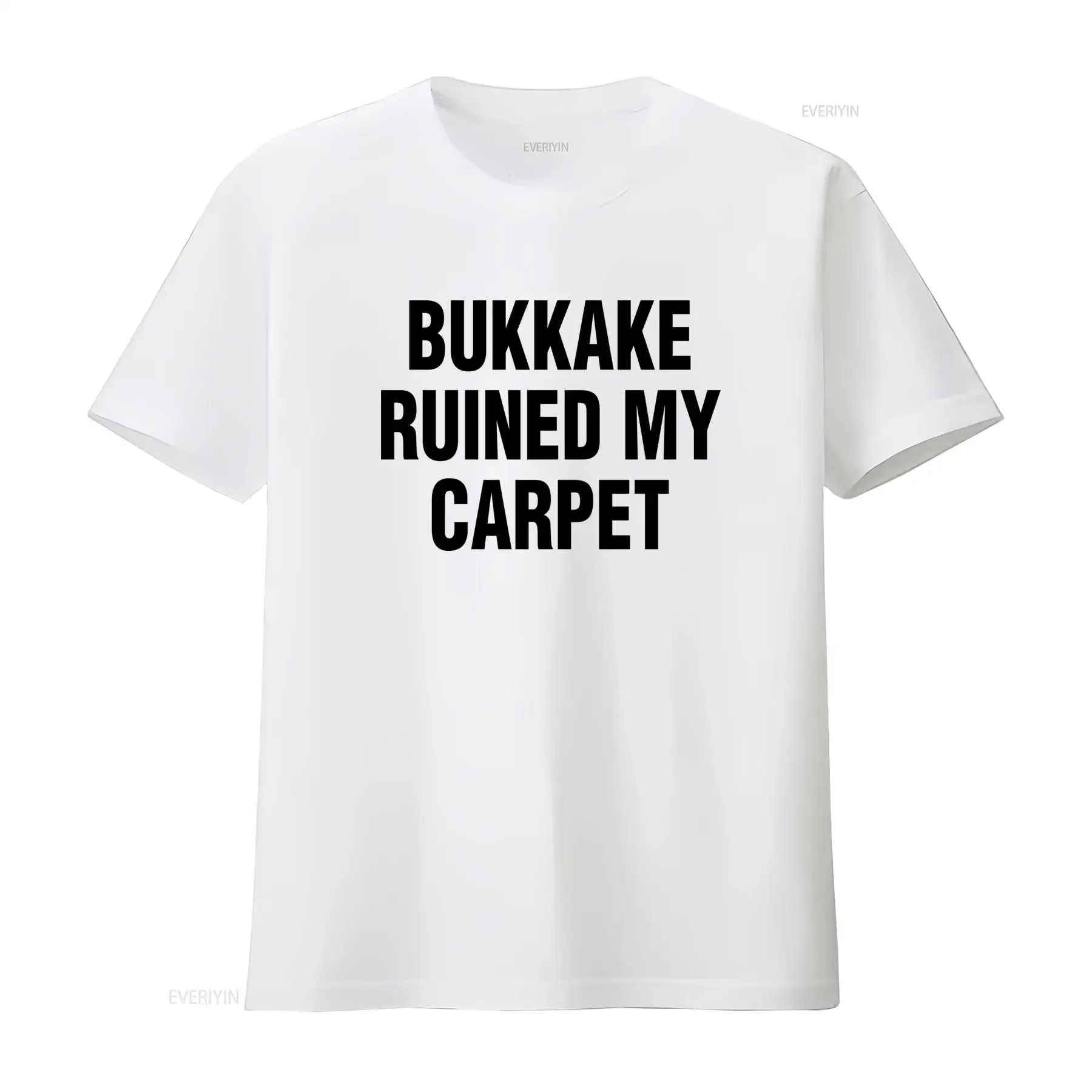 Camiseta con estampado divertido de Bukkake Ruined My Carpet, regalo genial, vintage, lavada, unisex, suave, elástica, informal