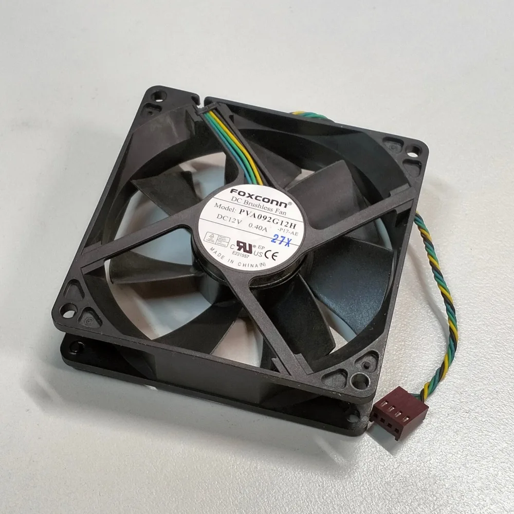 OEM para HP Compaq 6200 6300, ventilador de caja de 12V, 0,40A, 4 pines, Foxconn PVA092G12H 645327-001