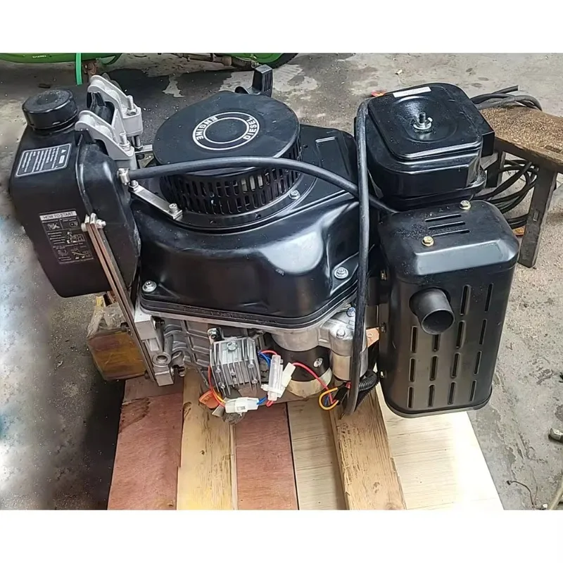 Factory direct sale high quality and low price  8.2/9.8HP air-cooled four-cycle single-cylinder vertical shaft  diesel engin