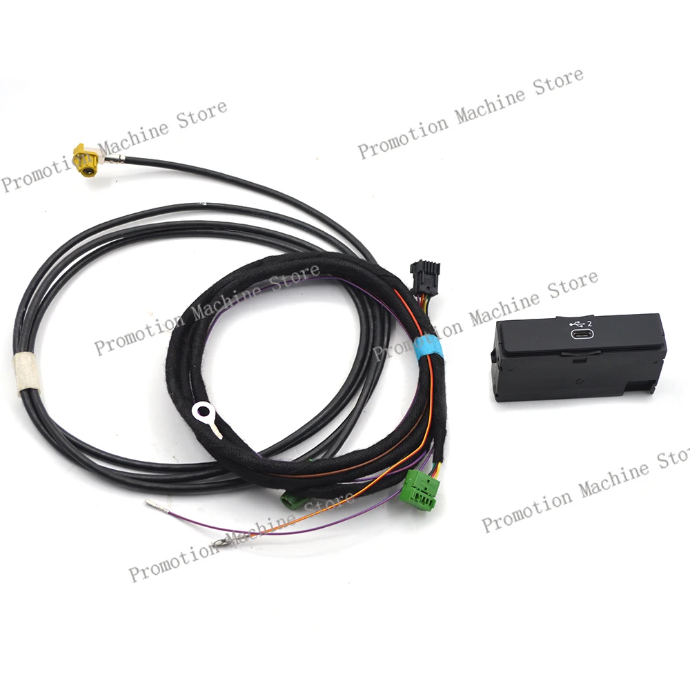 8W0 035 708 A 8W0035708A для AUDI A4 S4 A5 S5 Q5 2016-2024 MIB3 6-контактный USB C Type C Link телефонный порт