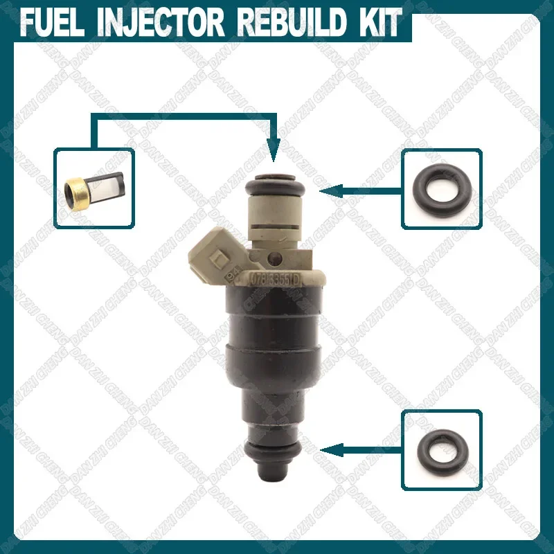 

Fuel Injector Service Repair Kit Filters Orings Seals Grommets for AUDI VW 80 100 A4 A6 A8 PASSAT 1.6L 2.6L 2.8 92-01 078133551D