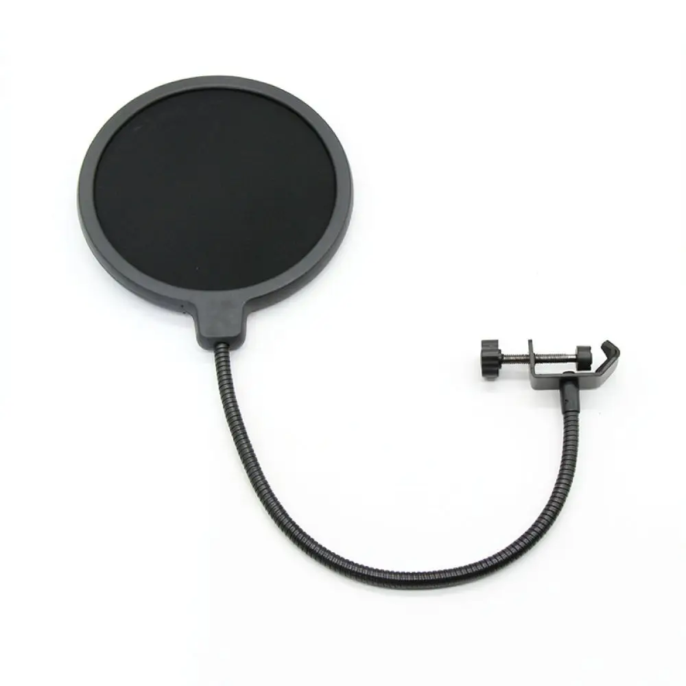 Professional Mic Pop Filter Double Mesh Screen Wind Guard For Audio Recording Studio Streamer Vocal Filter Mask