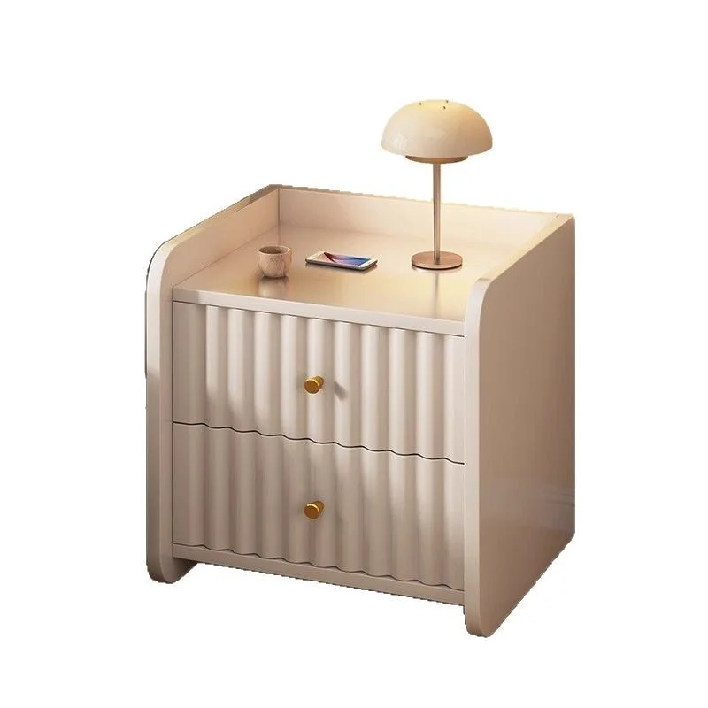 

Bedside table Cream wind Small simple household bedroom Bedside shelf Creative storage cabinet