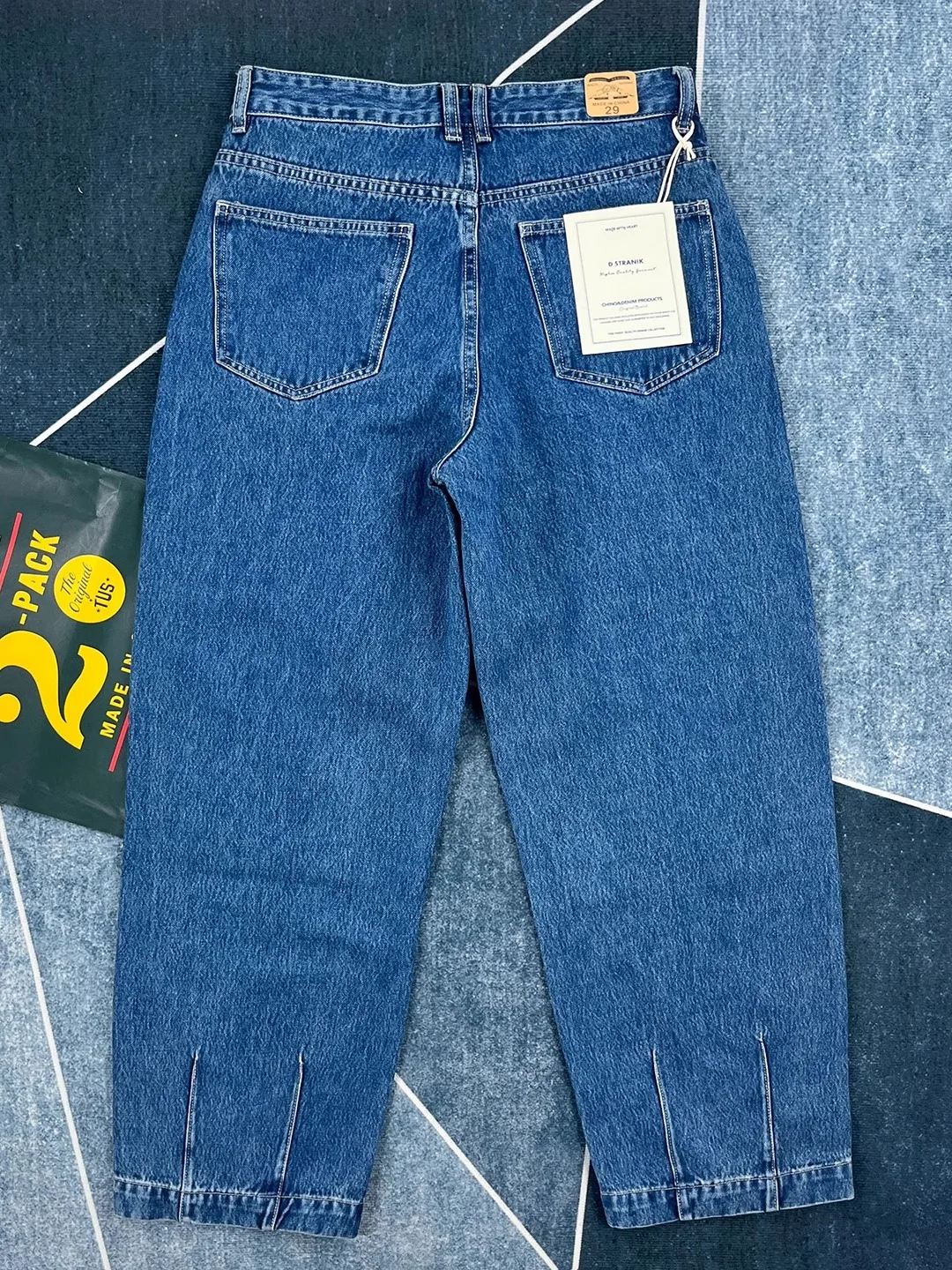 

Мужские джинсы из плотного чистого хлопка, свободного прямого кроя, с микро-конусным силуэтом, в стиле ретро, японский стиль, осенне-зимние, повседневные, длинные