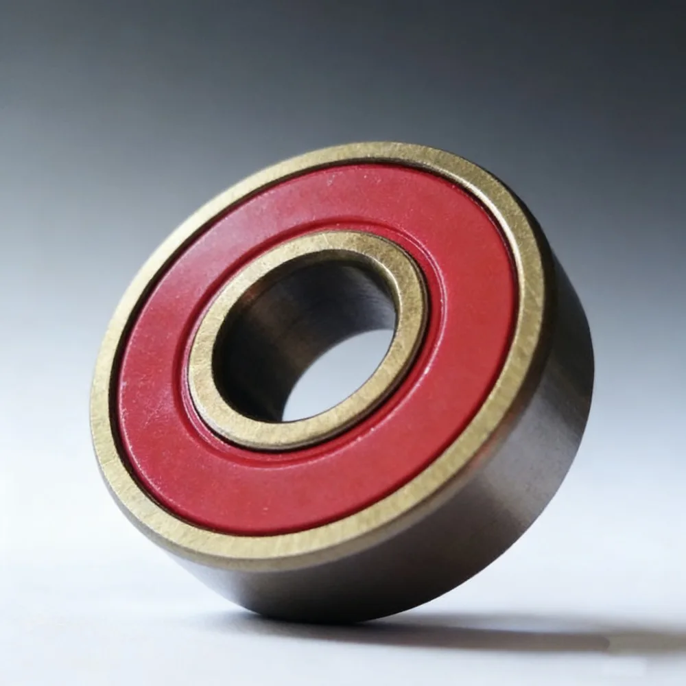 1PCS Ultra Smooth Titanium Gold Finish 608 1RS Bearing 8x22x7 Anti-Corrosion Durable Freestyle  Scooter Pro Rider Wheel Bearing