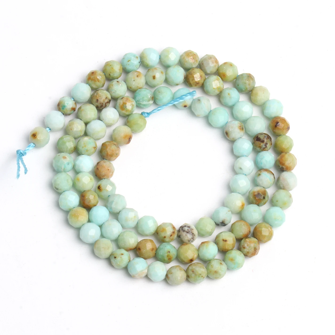 Natural Stone Faceted Beads Chrysoprase Spacer Tiny Loose Beads for Jewelry Making DIY Handmade Bracelet Necklace 15inch 2/3/4mm