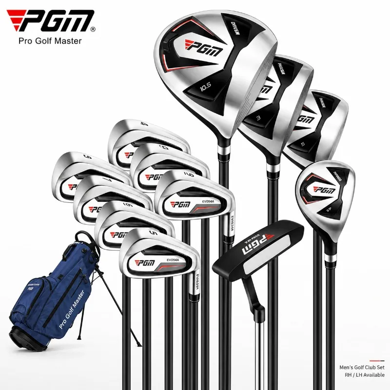 PGM Men's Golf Club Set RH LH Complete 12 Club Set Driver Wood Hybrid Irons Putter Golf Bag MTG051