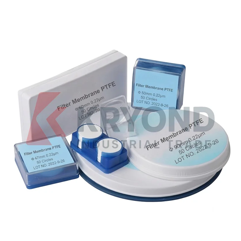 Generic Hydrophobic PTFE Filter Membrane 0.22um 0.45um Pore Size 13 25 47 50mm Diameter Autoclavable Laboratory Product 50PCS