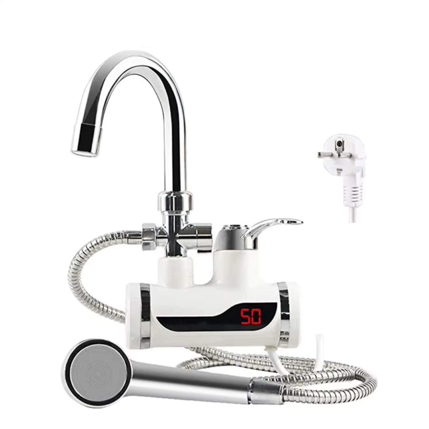 Instant Hot Water Faucet Heater with Temperature Display Tankless Tap