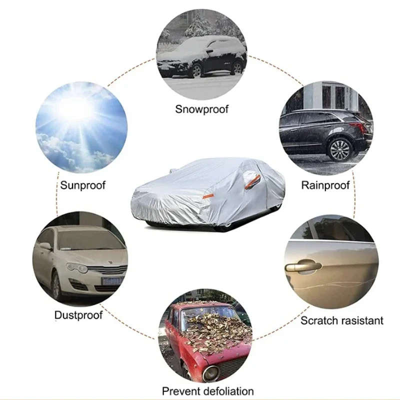 For KIA Seltos 2019-2023 Outdoor Protection Full Car Covers Snow Cover Sunshade Waterproof Dustproof Exterior Car accessories